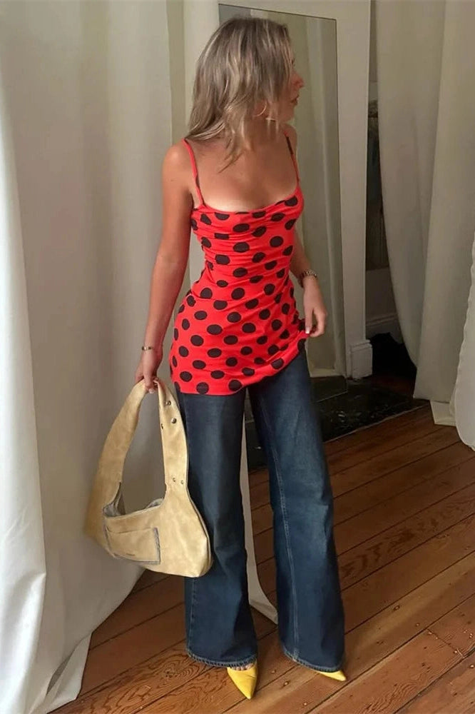 Glorol - Patchwork Backless Sleeveless Mini Dress