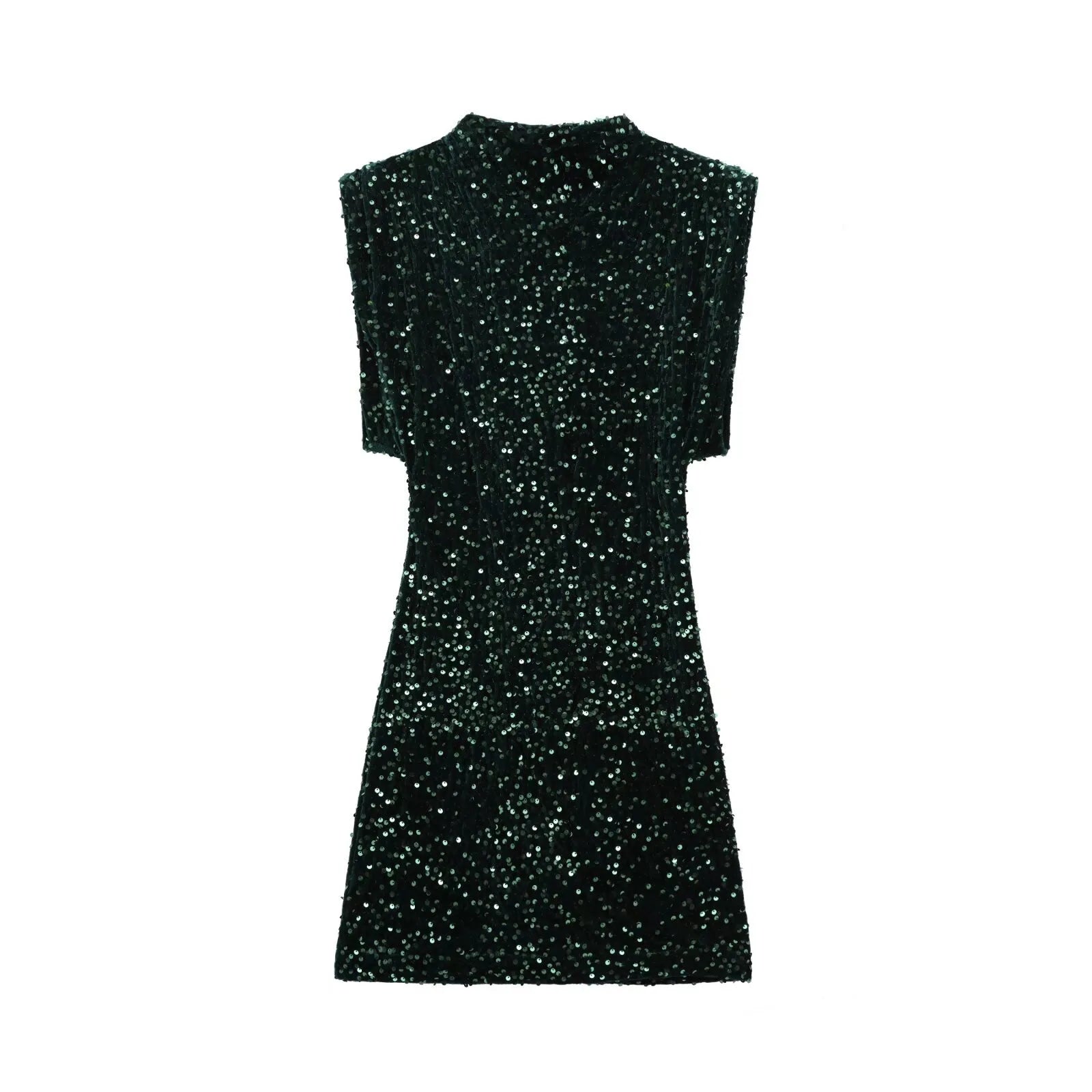 Glorol - Elegant Patchwork Sleeveless Mini Dress