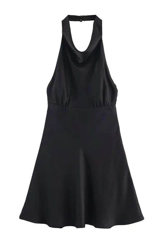 Glorol - Elegant Sleeveless Backless Mini Dress