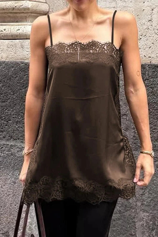 Glorol - Lace Patchwork Backless Printed Slim Mini Dress