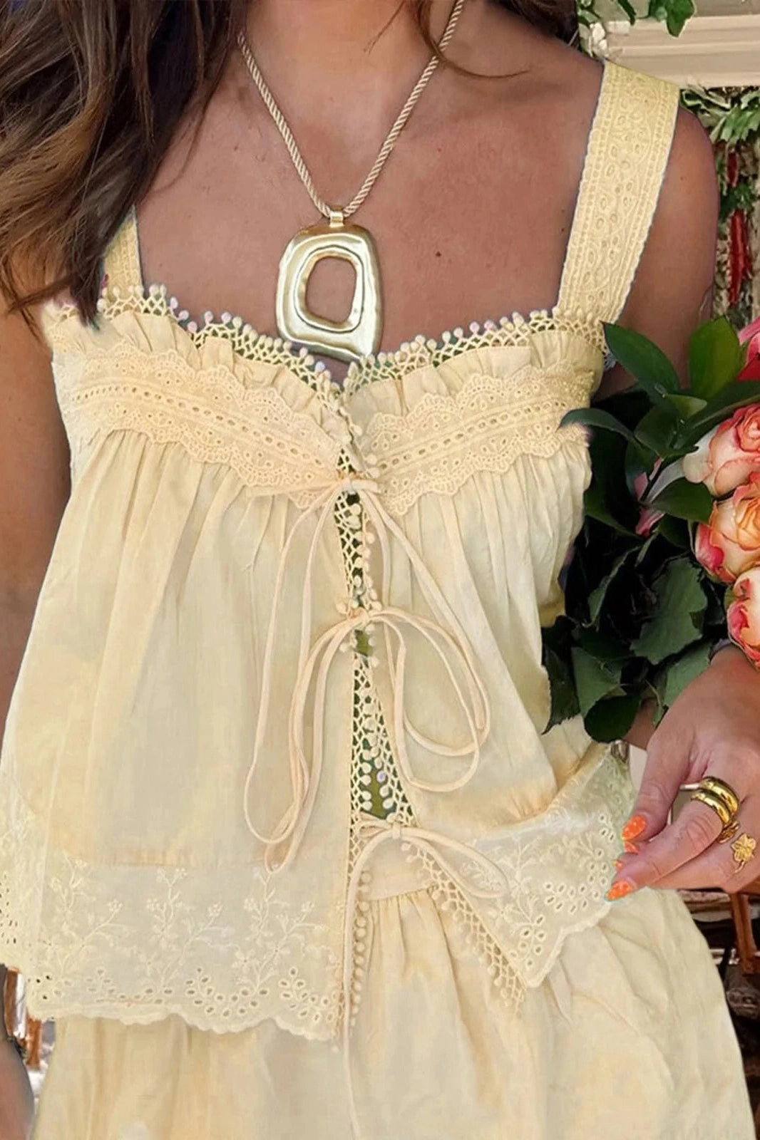 Glorol - Lace Sleeveless Top