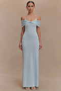 Glorol - Off-Shoulder Strapless Sleeveless Backless Maxi Dress