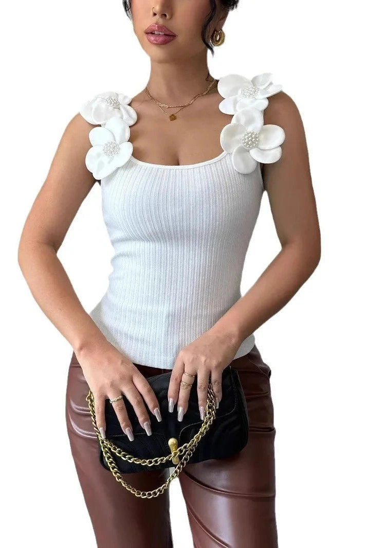 Glorol - Elegant Slim Sleeveless Top