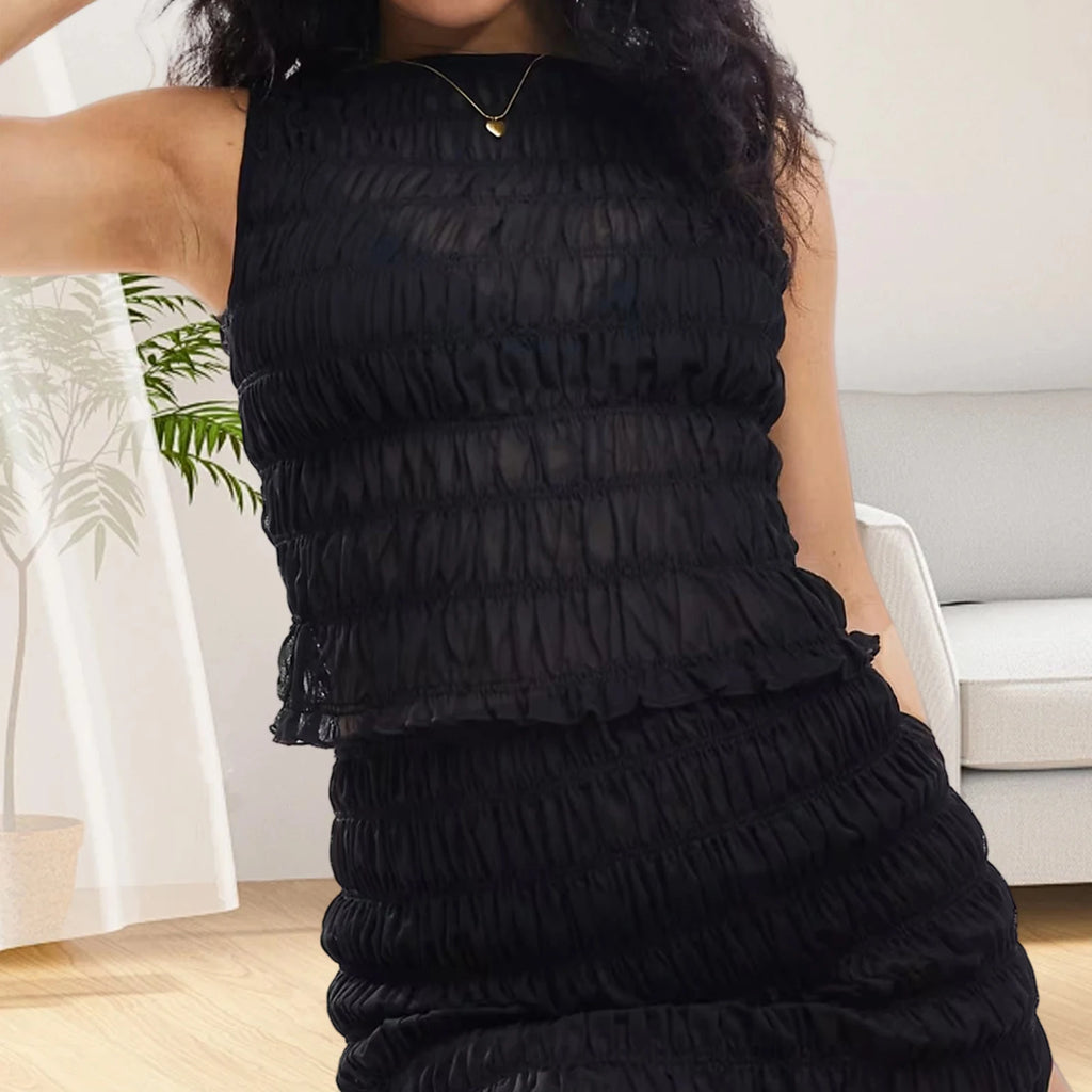 Glorol - Sleeveless Slim Fit Top