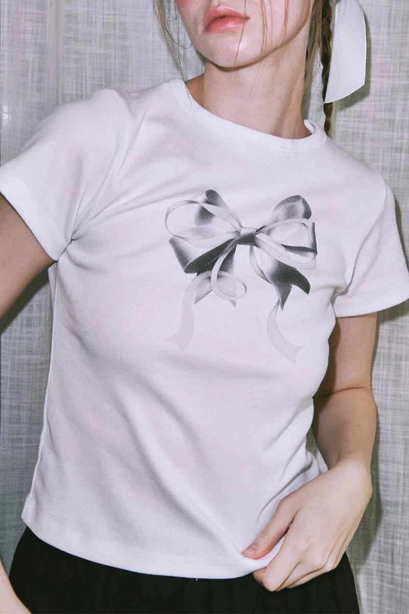 Glorol - Short Sleeve Printed Loose Fit Top