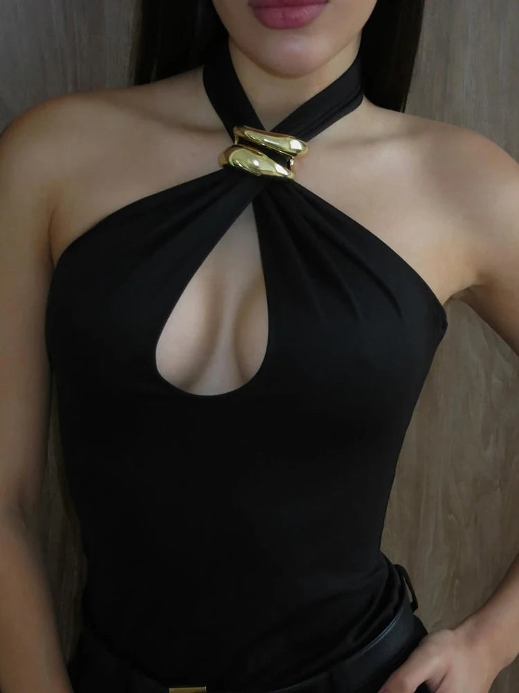 Glorol - Hollow Out Off-Shoulder Top