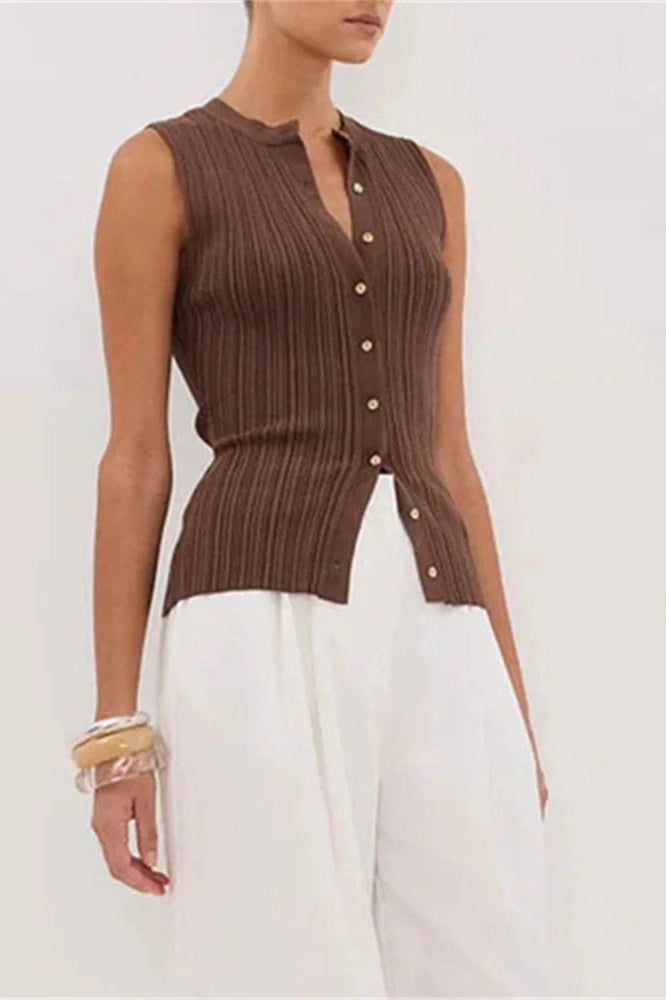 Glorol - Sleeveless Patchwork Top