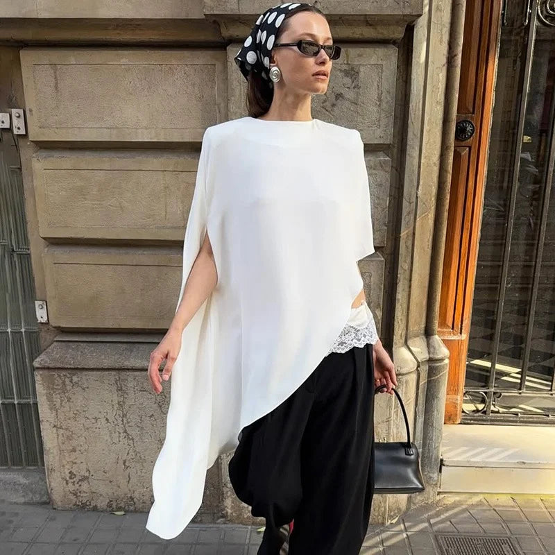 Glorol - Elegant Patchwork Sleeveless Midi Dress