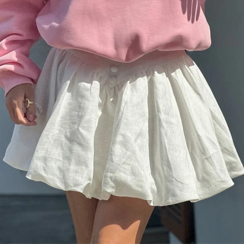 Glorol - High Waist Pleated Skirt