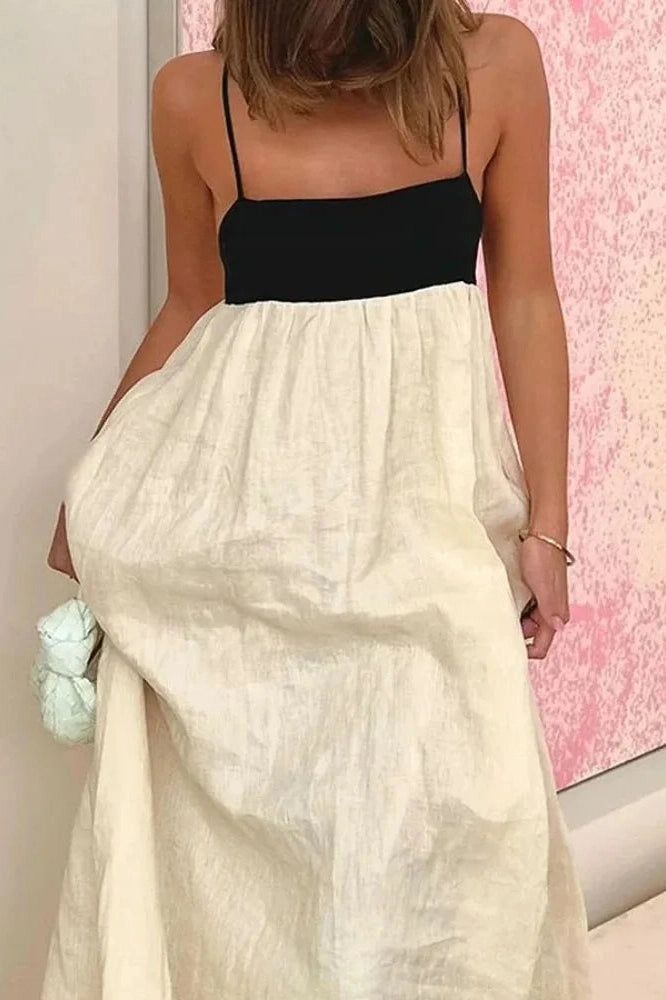 Glorol - Elegant Backless Sleeveless Loose Maxi Dress