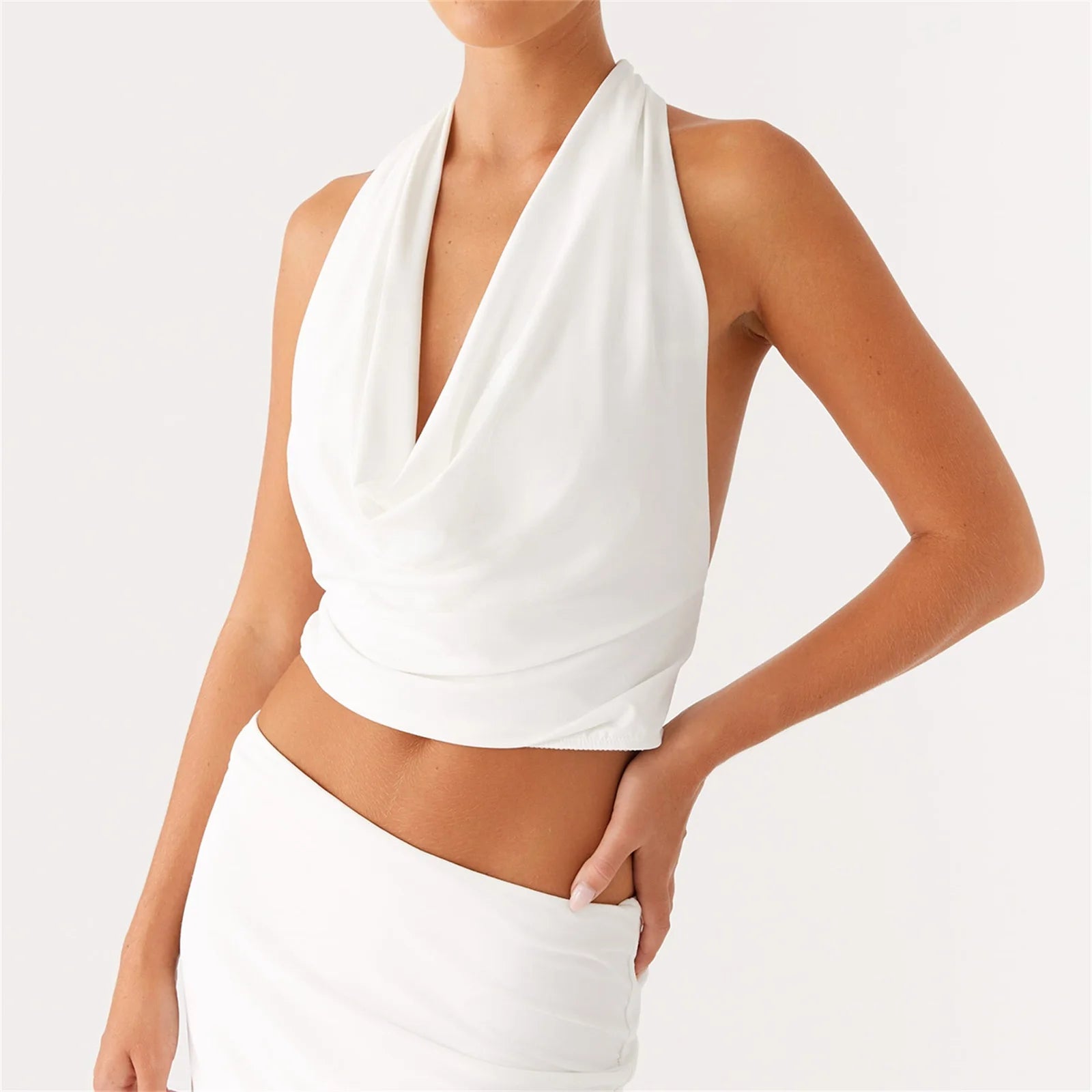 Glorol - Sleeveless Backless Top