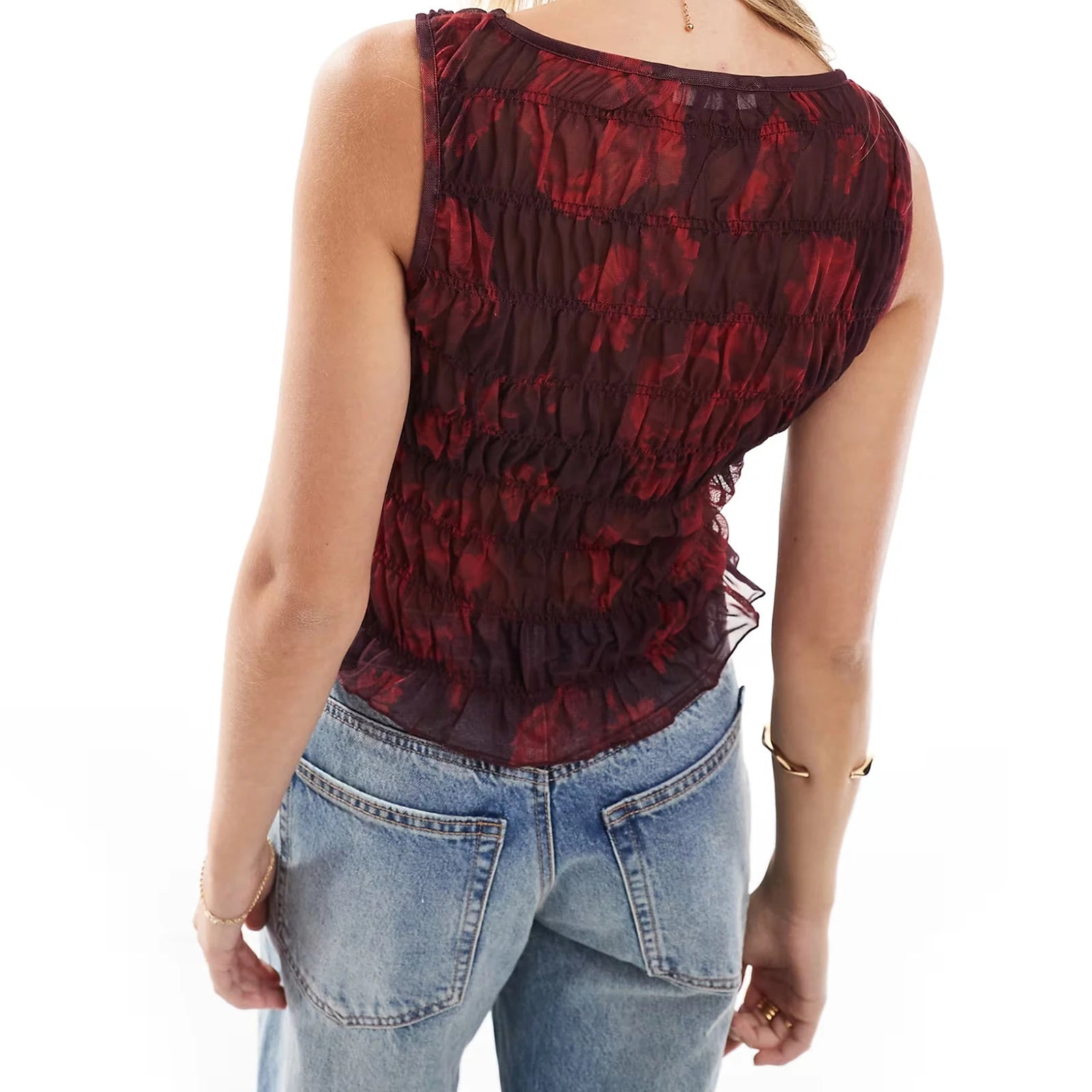 Glorol - Sleeveless Slim Fit Top