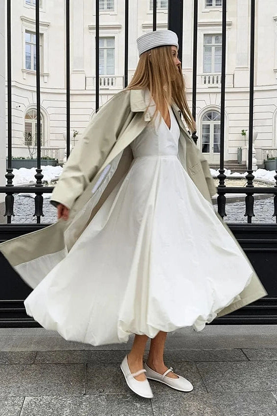 Glorol - Elegant Sleeveless A-Line Bodycon Maxi Dress