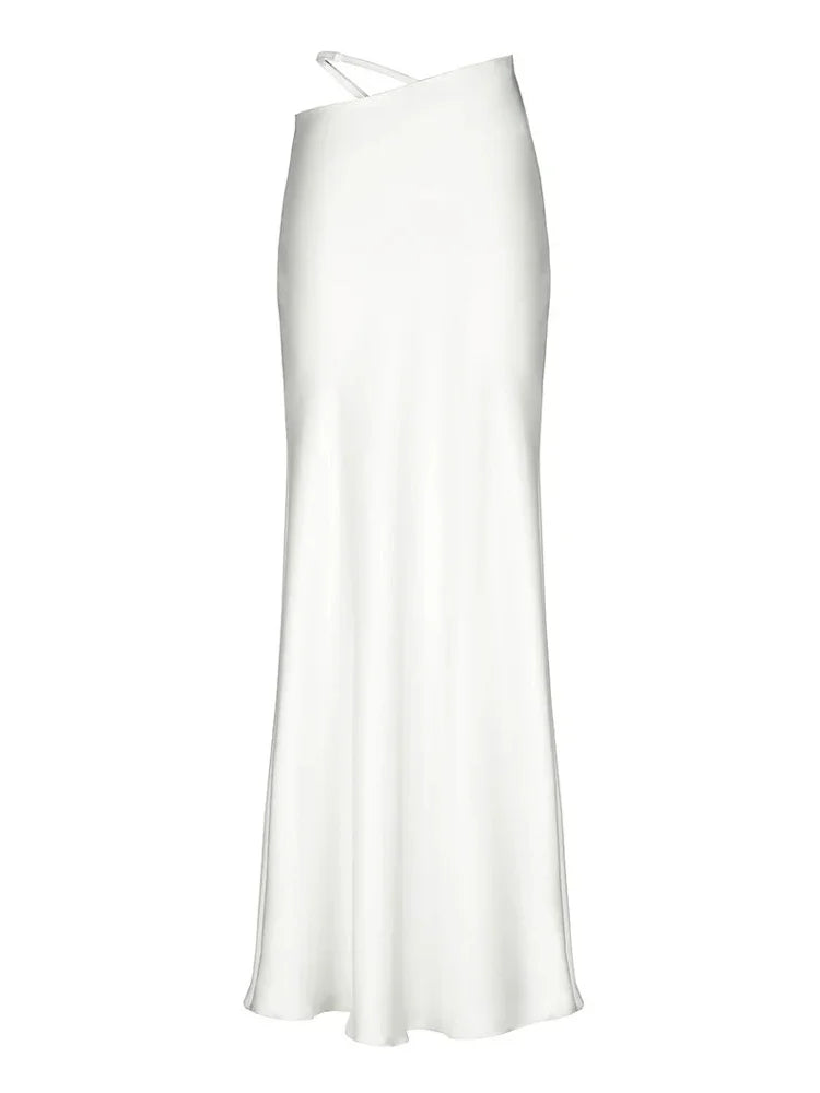 Glorol - High Waist Elegant Hollow Out Skirt