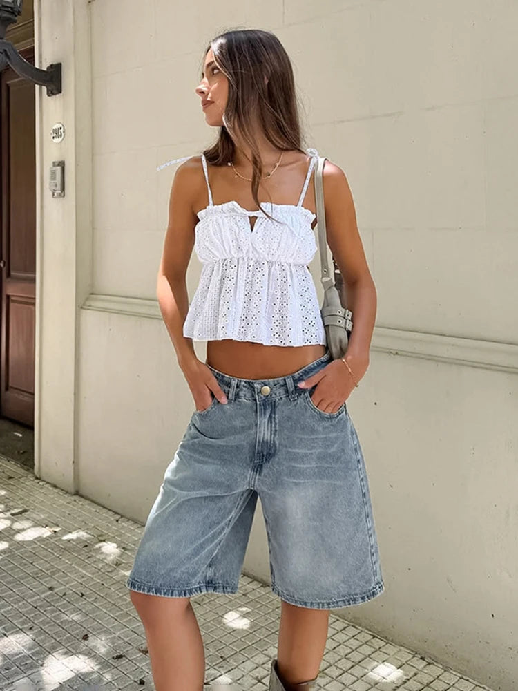 Glorol - See-Through Sleeveless Top