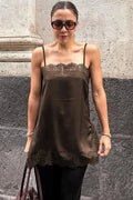 Glorol - Lace Backless Strappy Top
