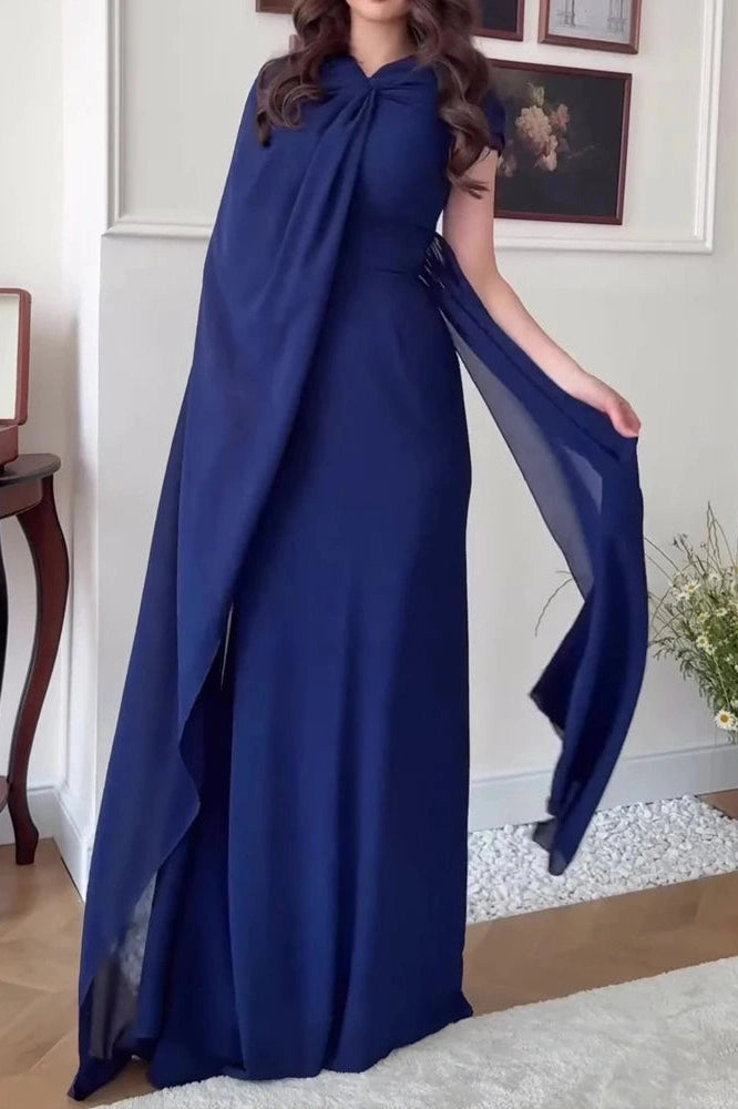 Glorol - Elegant High Waist Slim Maxi Dress