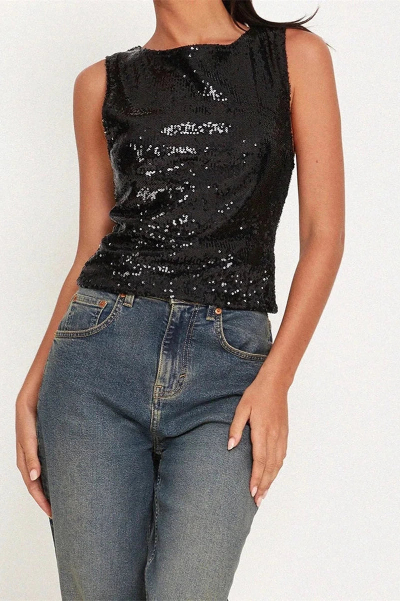 Glorol - Sleeveless Slim Fit Top