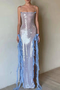 Glorol - Elegant Split Sleeveless Maxi Dress