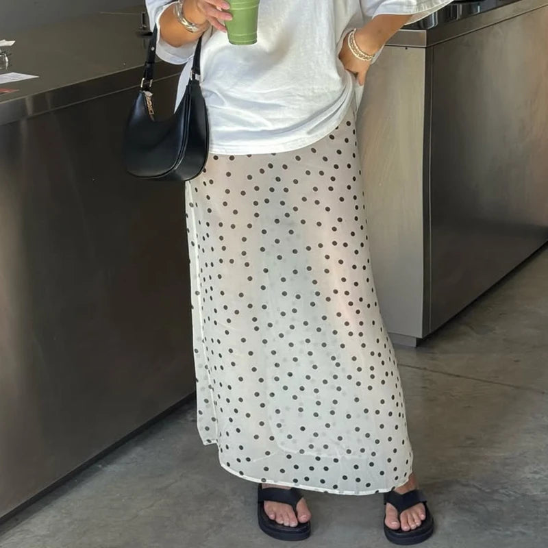 Glorol - Polka Dot Loose Leisure Skirt