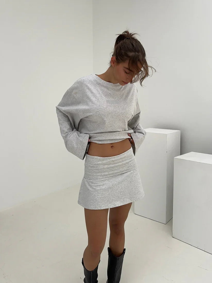 Glorol - Fold Over A-Line Skirt