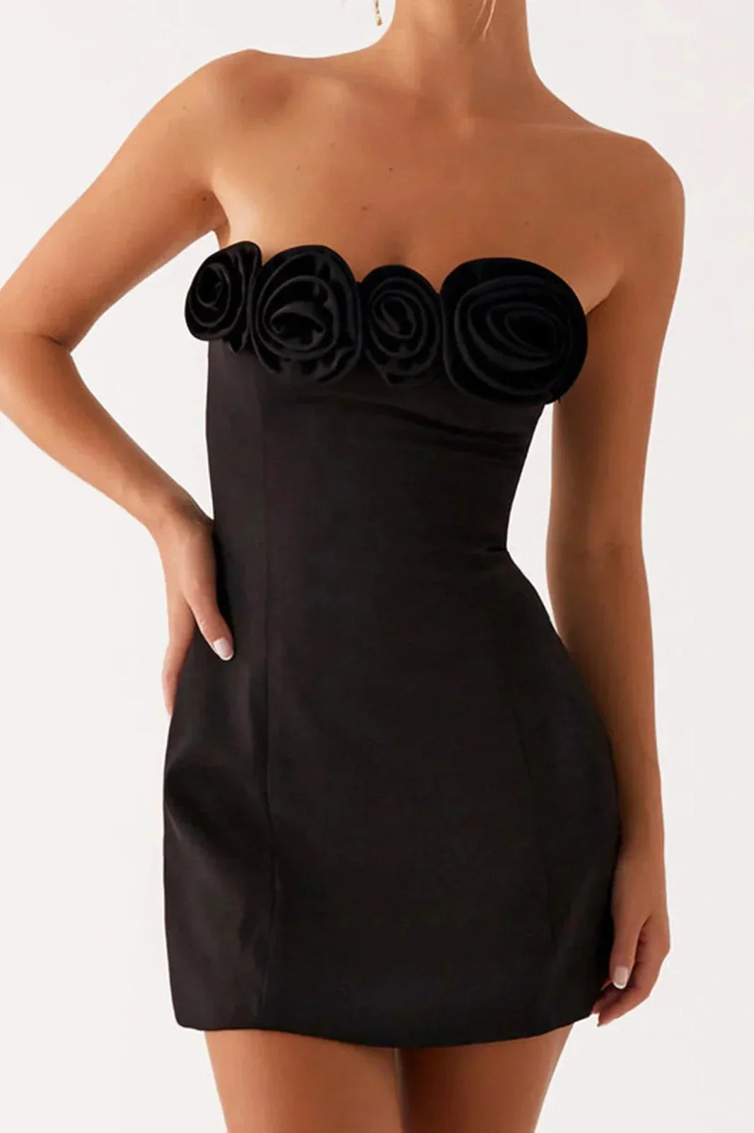 Strapless Backless Slim Fit Mini Dress