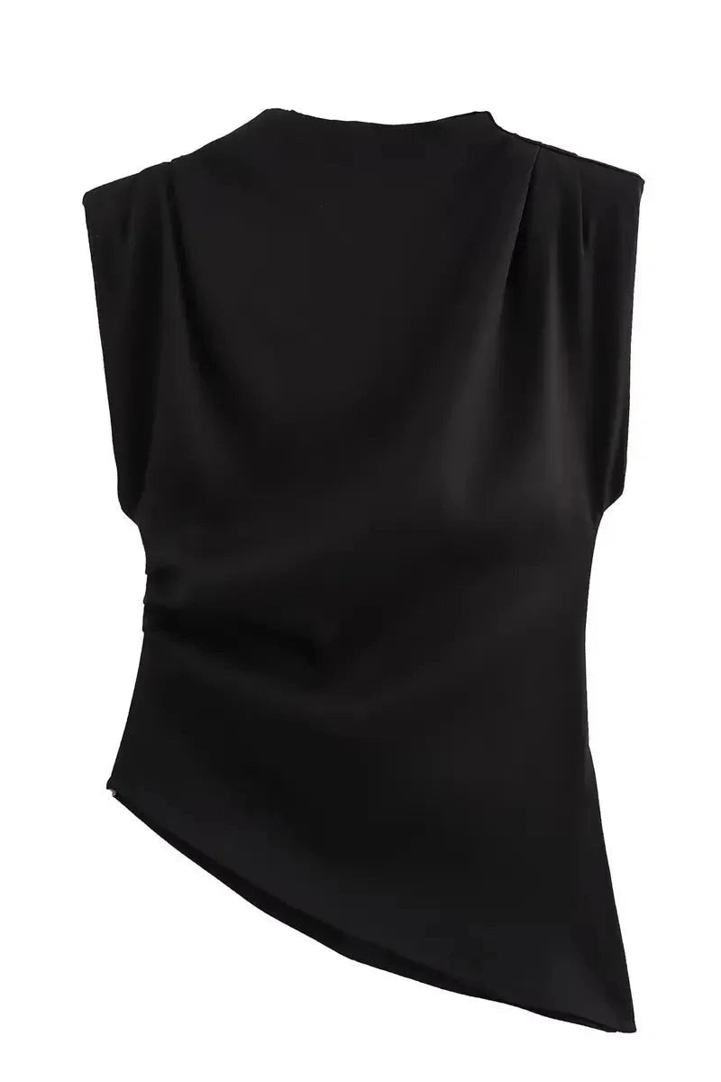 Glorol - Sleeveless Irregular Top
