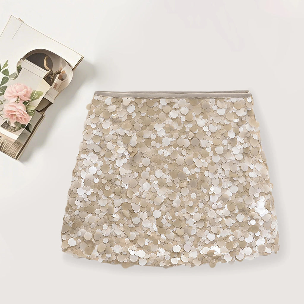 Glorol - Sequin Slim Fit Bodycon Skirt