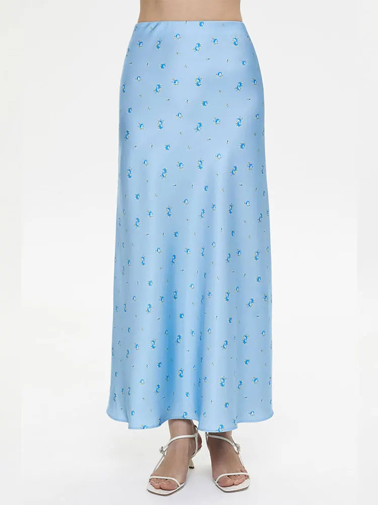 Glorol - High Waist Elegant Printed Patchwork Skirt