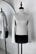 Glorol - 2 Piece Turtleneck Patchwork Top
