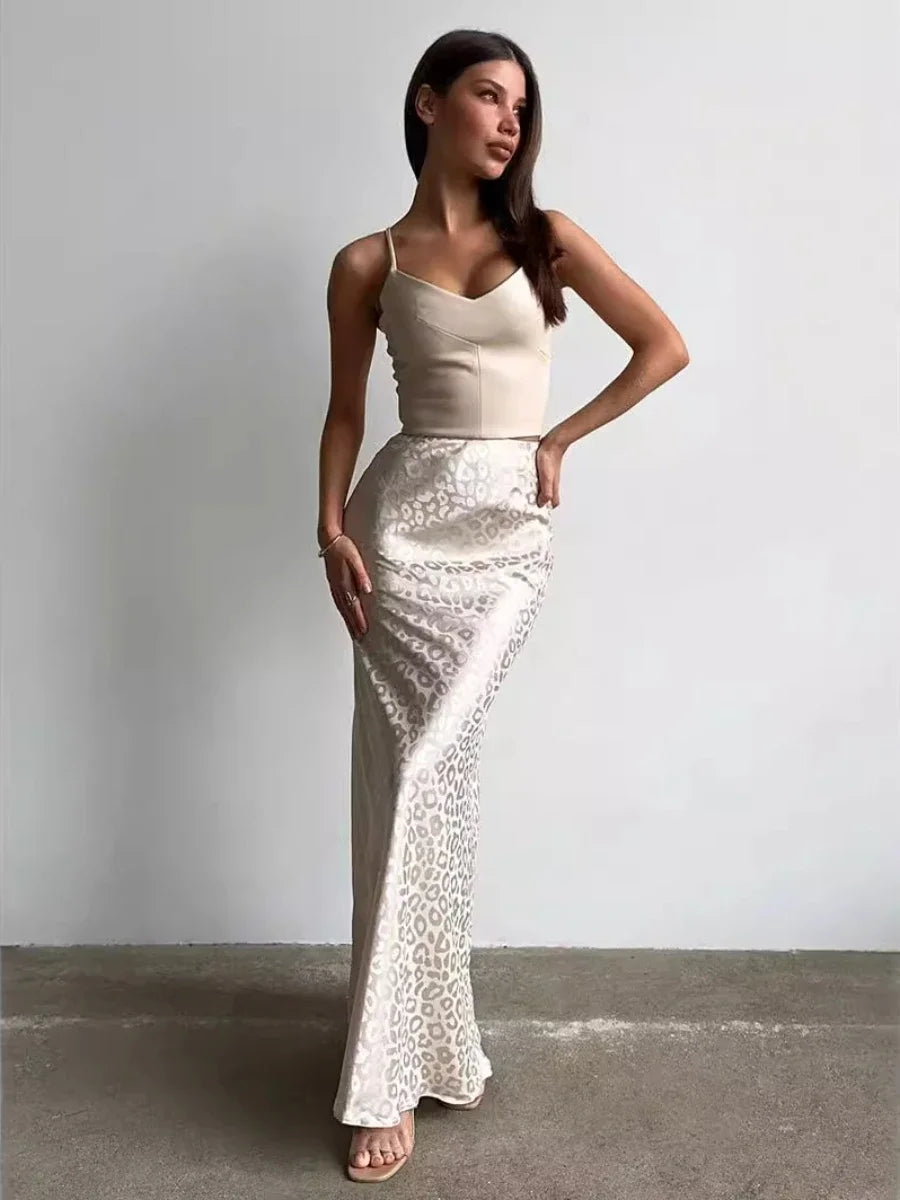 Glorol - Print High Waist Chic Skirt