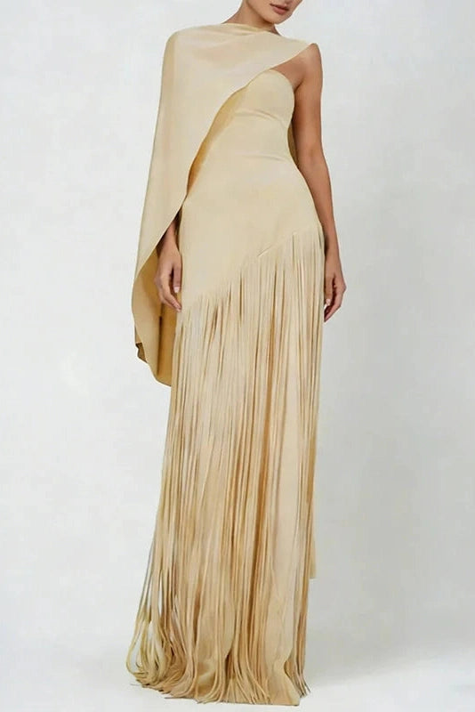 Glorol - Elegant Sleeveless O-Neck High Waist Maxi Dress