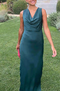 Hollow Out Sleeveless Slim High Waist Maxi Dress