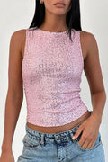 Glorol - Sleeveless Slim Fit Top