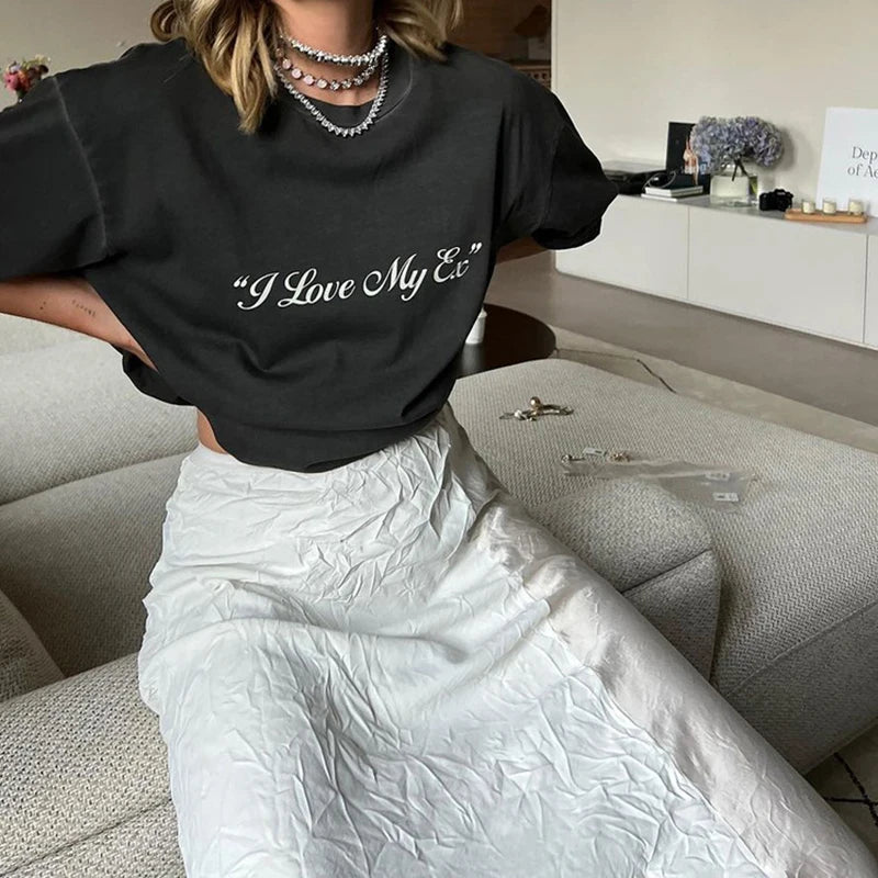 Glorol - High Waist Loose Pleated A-Line Lace Skirt