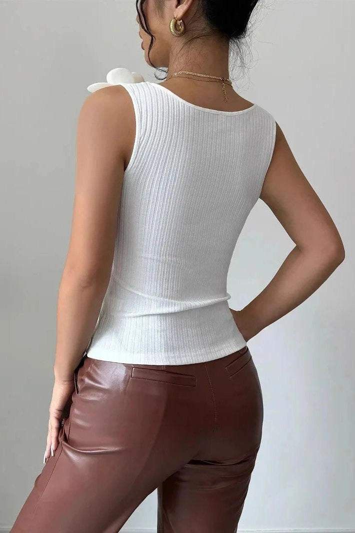 Glorol - Elegant Slim Sleeveless Top