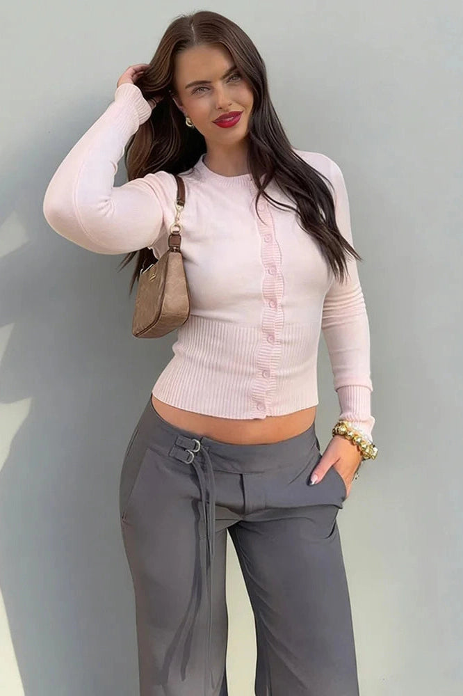 Glorol - Long Sleeve Patchwork Slim Loose Top