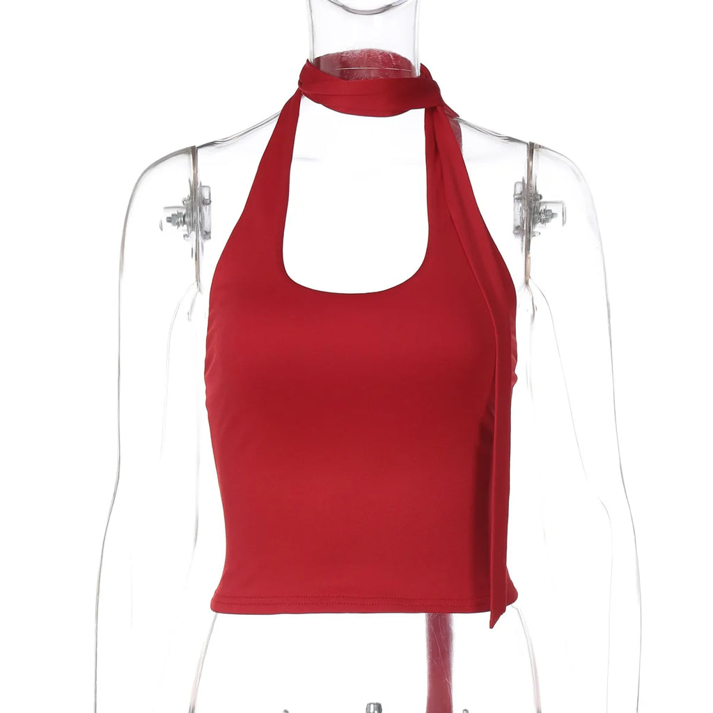Glorol - Backless Slim Sleeveless Top