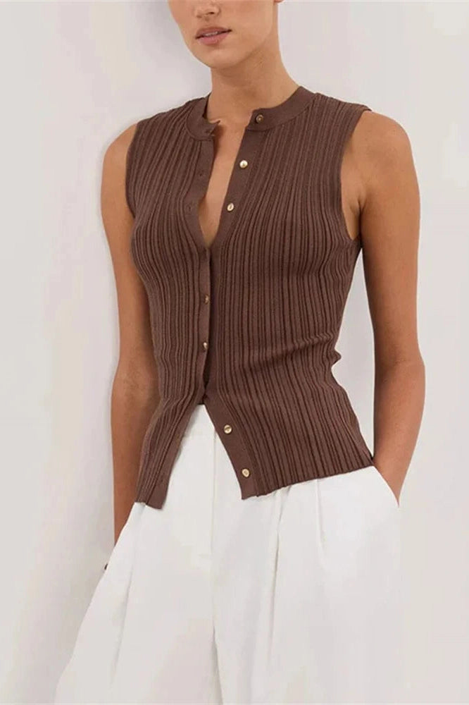 Glorol - Sleeveless Patchwork Top