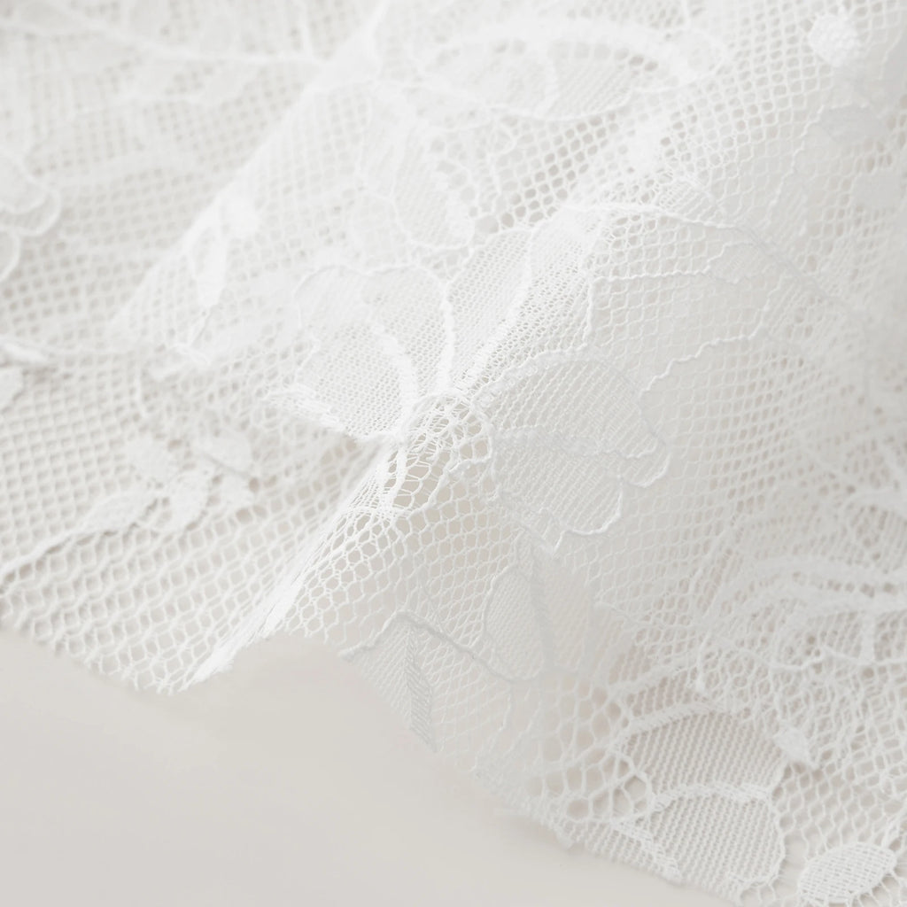Glorol - High Waist See Through Lace Skirt