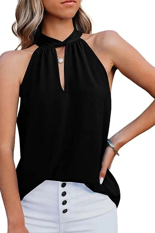 Glorol - Off-Shoulder Strap Sleeveless Top