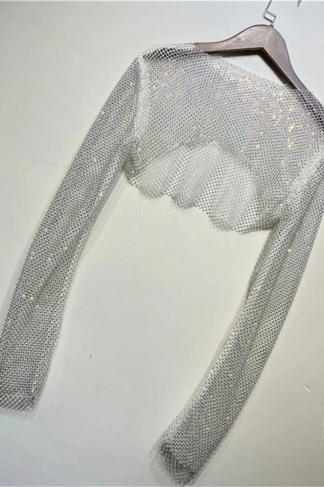 Glorol - Hollow Out Long Sleeve Top