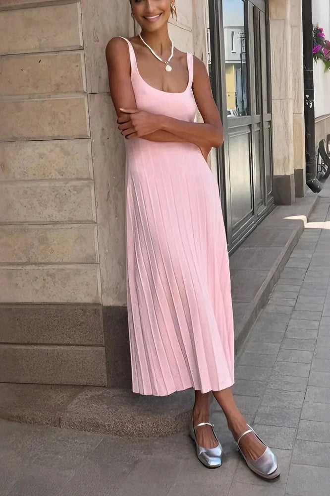 Glorol - Backless High Waist Sleeveless Slim Maxi Dress
