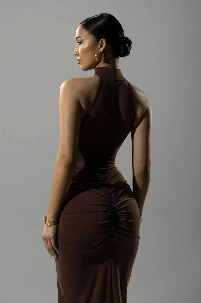 Glorol - Elegant Sleeveless Bodycon Maxi Dress
