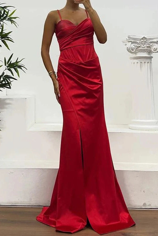Glorol - Hollow Out High Waist Split Sleeveless Maxi Dress