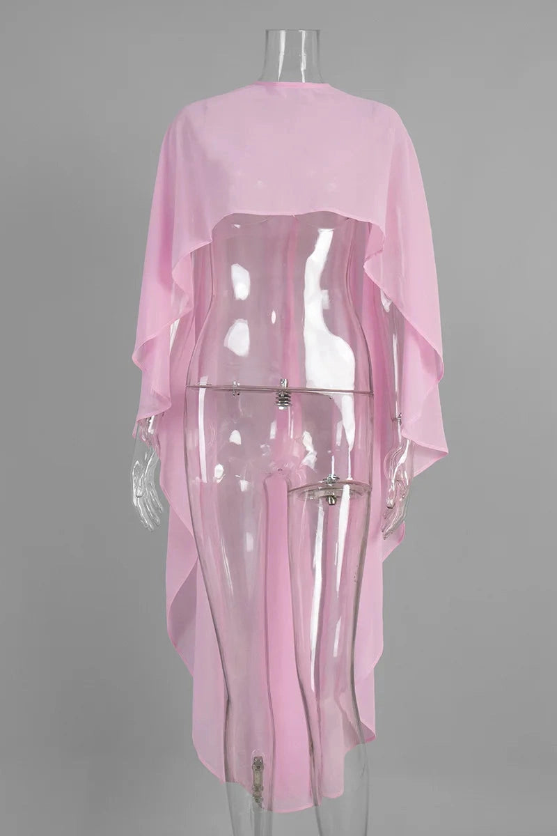 Glorol - Elegant Shawl Irregular Top