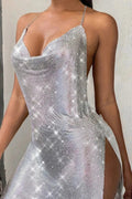 Elegant Backless Sleeveless Slim Mini Dress