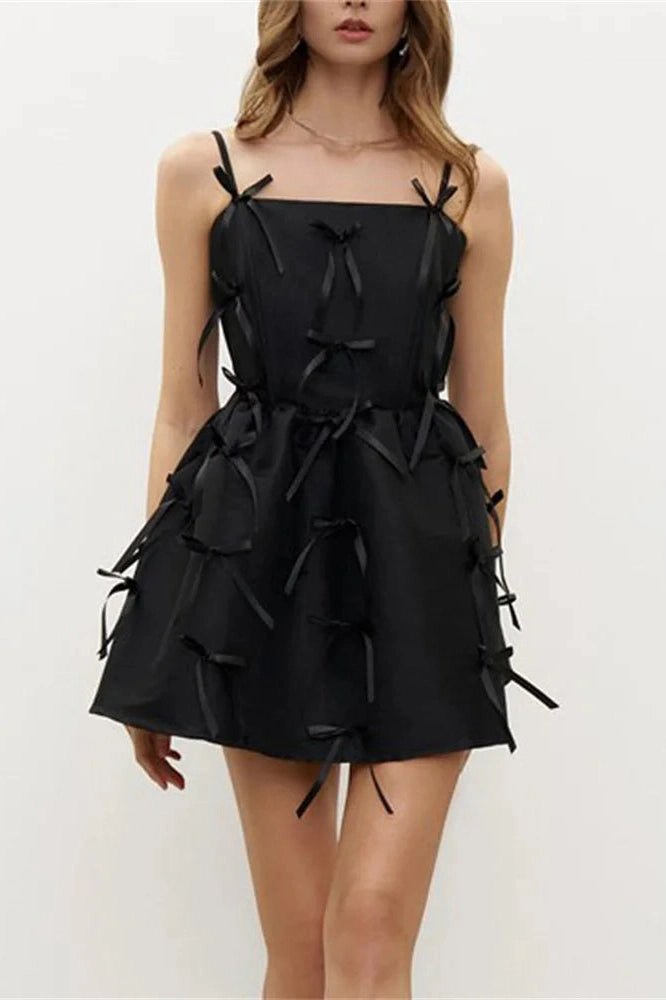 Glorol - Backless Patchwork Bodycon Mini Dress