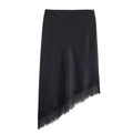 Glorol - High Waist Lace Patchwork Printed Skirt