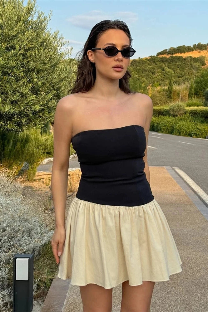 Glorol - Elegant Slim Bodycon Backless Off Shoulder Mini Dress